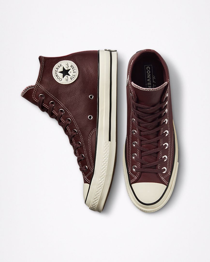 Tenisi Inalti Barbati Converse Chuck 70 Piele Seasonal Color Visinii | RO SHNCO048